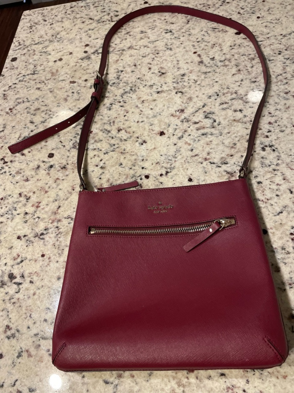 kate spade Cherry Red Leather Crossbody Bag